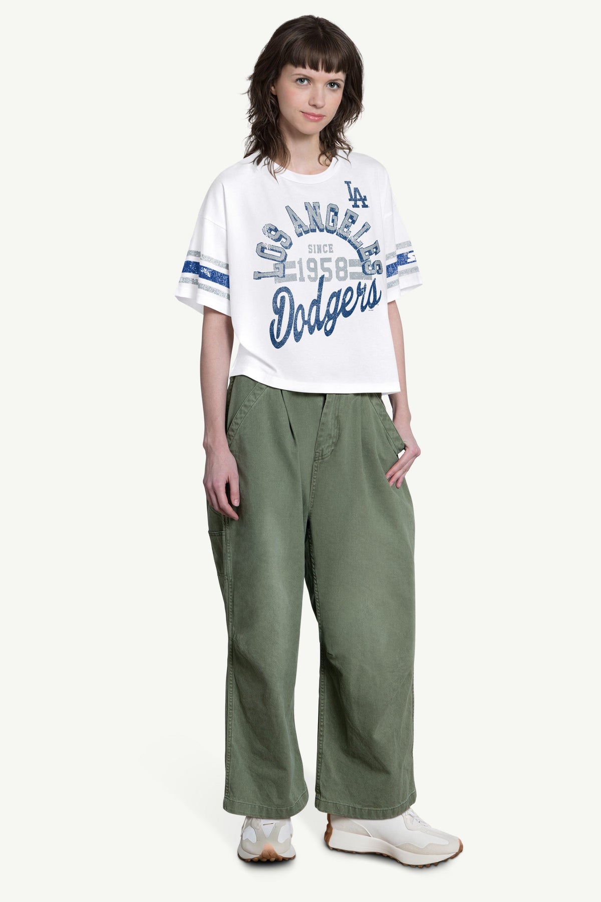 Starter WOMENS LOS ANGELES DODGERS OFFENSE SHORT SLEEVE T SHIRT