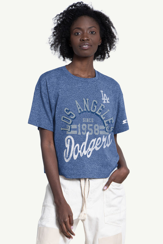 Starter WOMENS LOS ANGELES DODGERS KNIT TEE