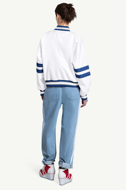 Starter WOMENS LOS ANGELES DODGERS INTERCEPTION VARSITY JACKET