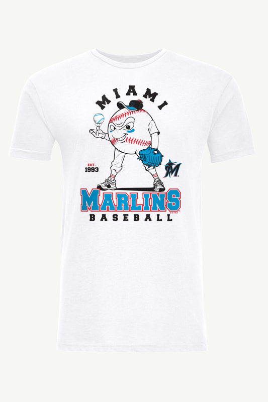 Starter MENS MIAMI MARLINS BASEBALL CHARACTER SHORT SLEEVE T SHIRT