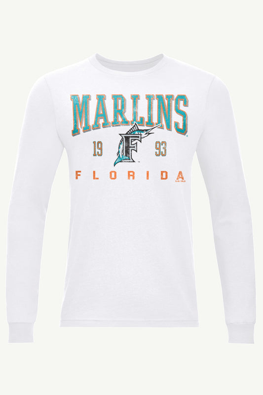 Starter MENS MIAMI MARLINS RETRO LONG SLEEVE T SHIRT