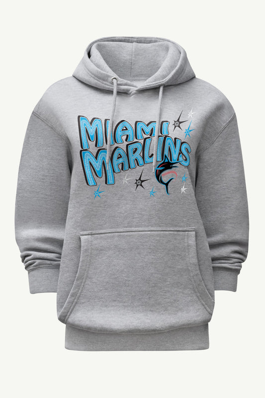 Starter WOMENS MIAMI MARLINS FIREWORKS HOODIE