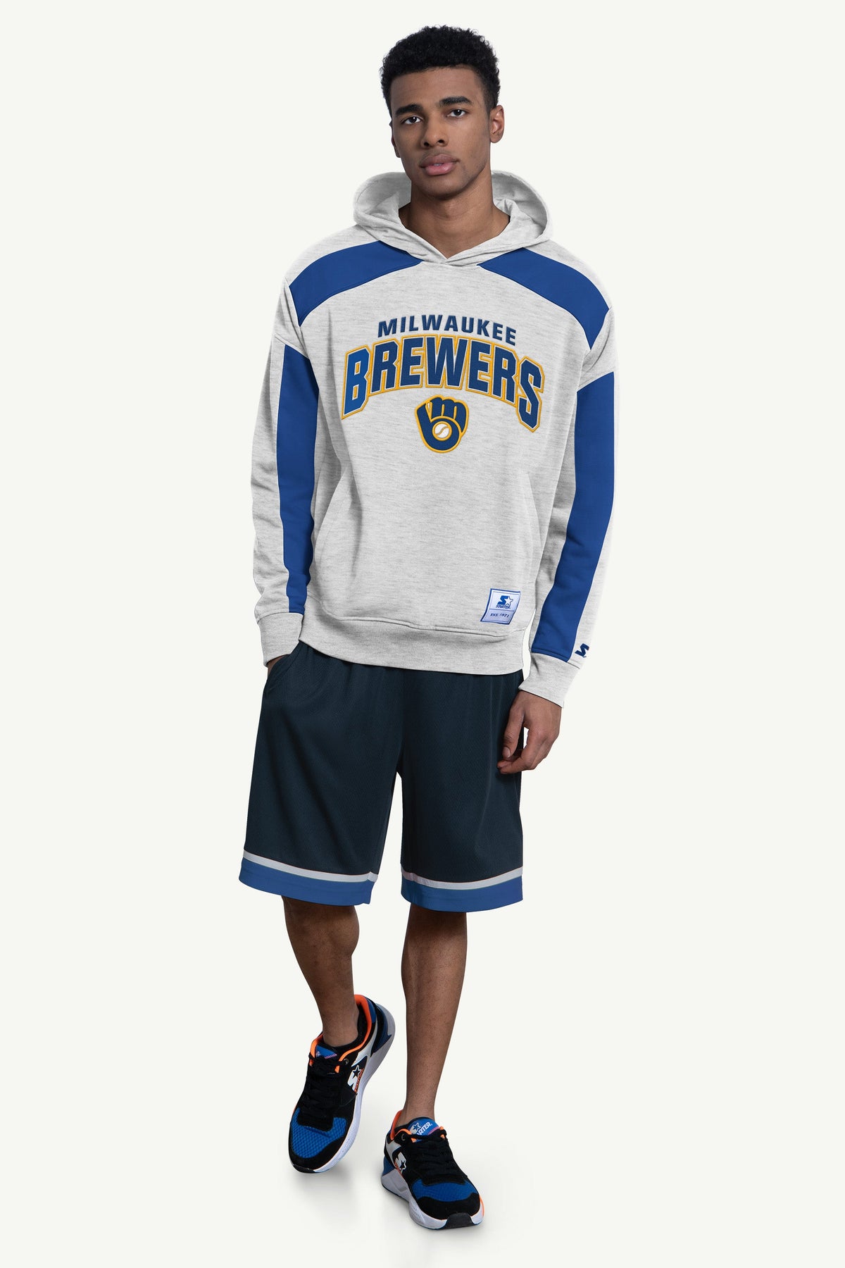 Starter MENS MILWAUKEE BREWERS PRO SET HOODIE