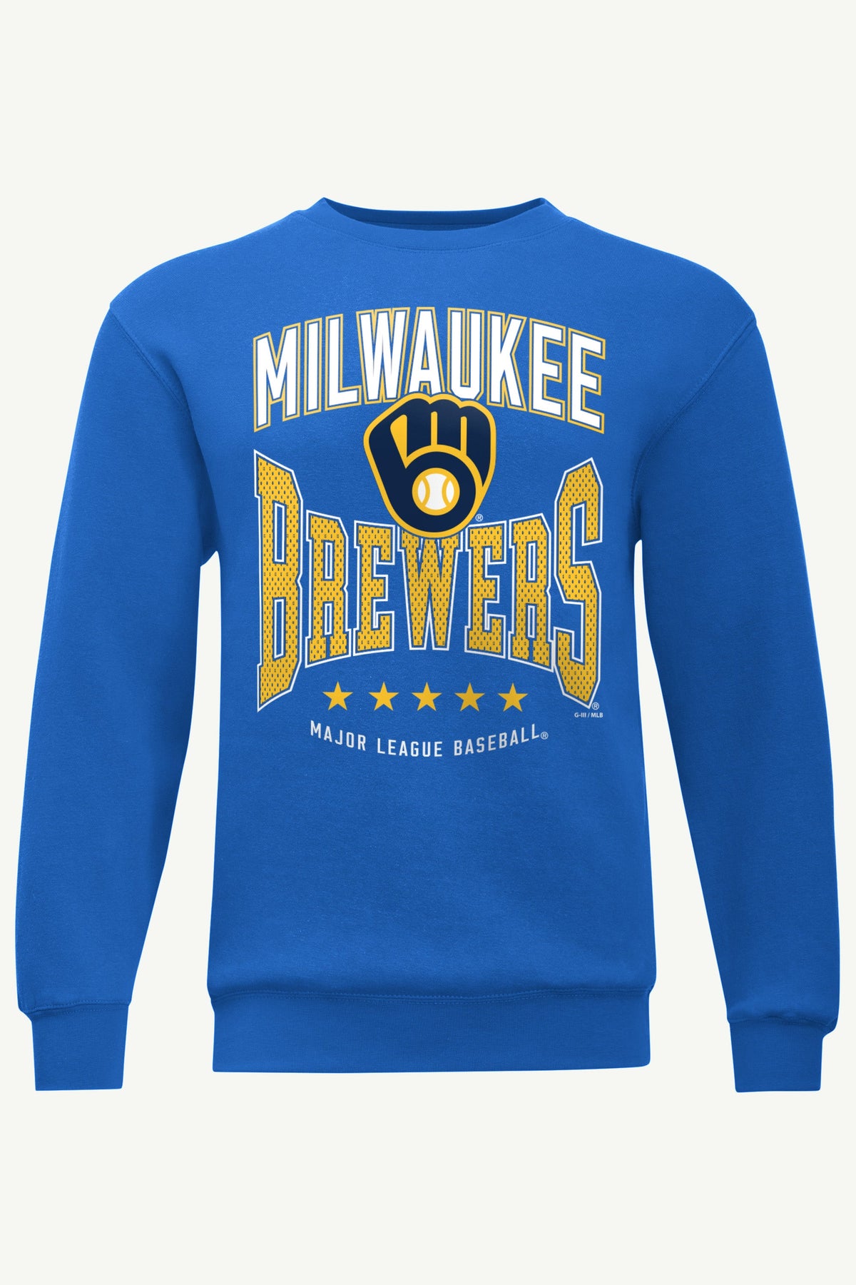 Starter MENS MILWAUKEE BREWERS CENTER SQUEEZE SWEATSHIRT