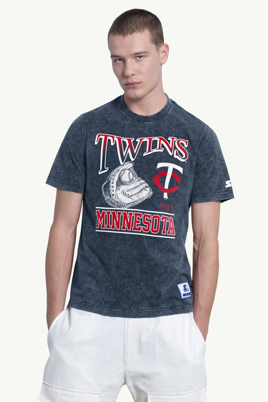 Starter MENS MINNESOTA TWINS SPIKE SHORT SLEEVE T SHIRT