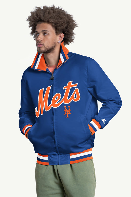 Starter MENS NEW YORK METS CAPTAIN VARSITY JACKET