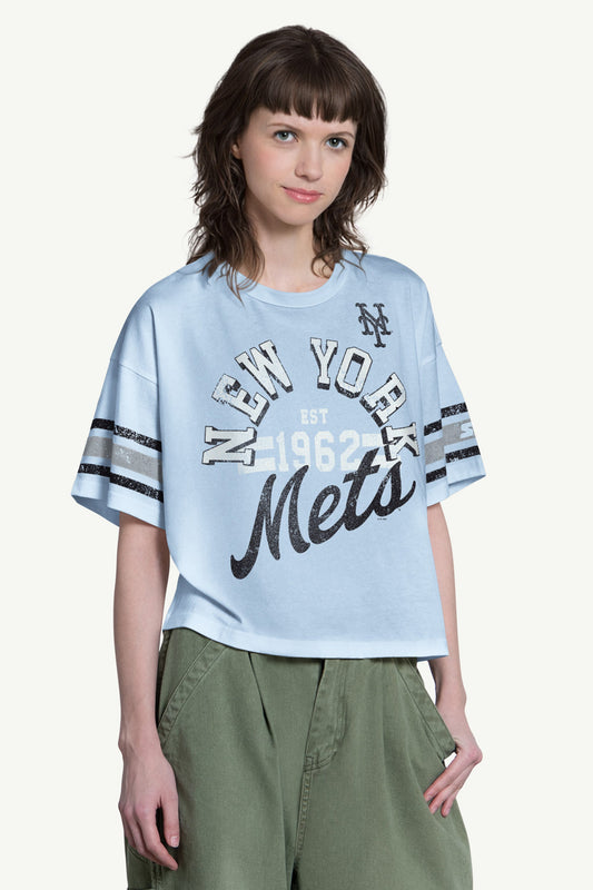 Starter WOMENS NEW YORK METS OFFENSE  SHORT SLEEVE T SHIRT