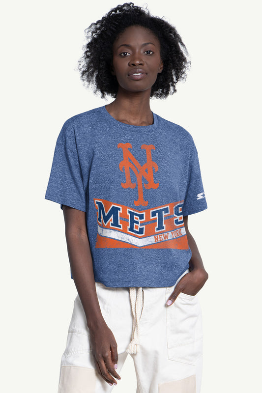 Starter WOMENS NEW YORK METS JUMP SHOT TEE