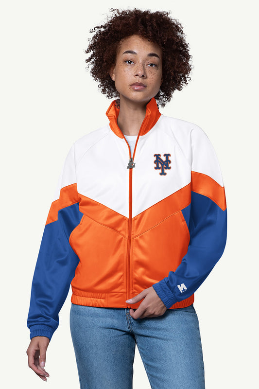 Starter WOMENS NEW YORK METS TEAMWORK TRACK JACKET