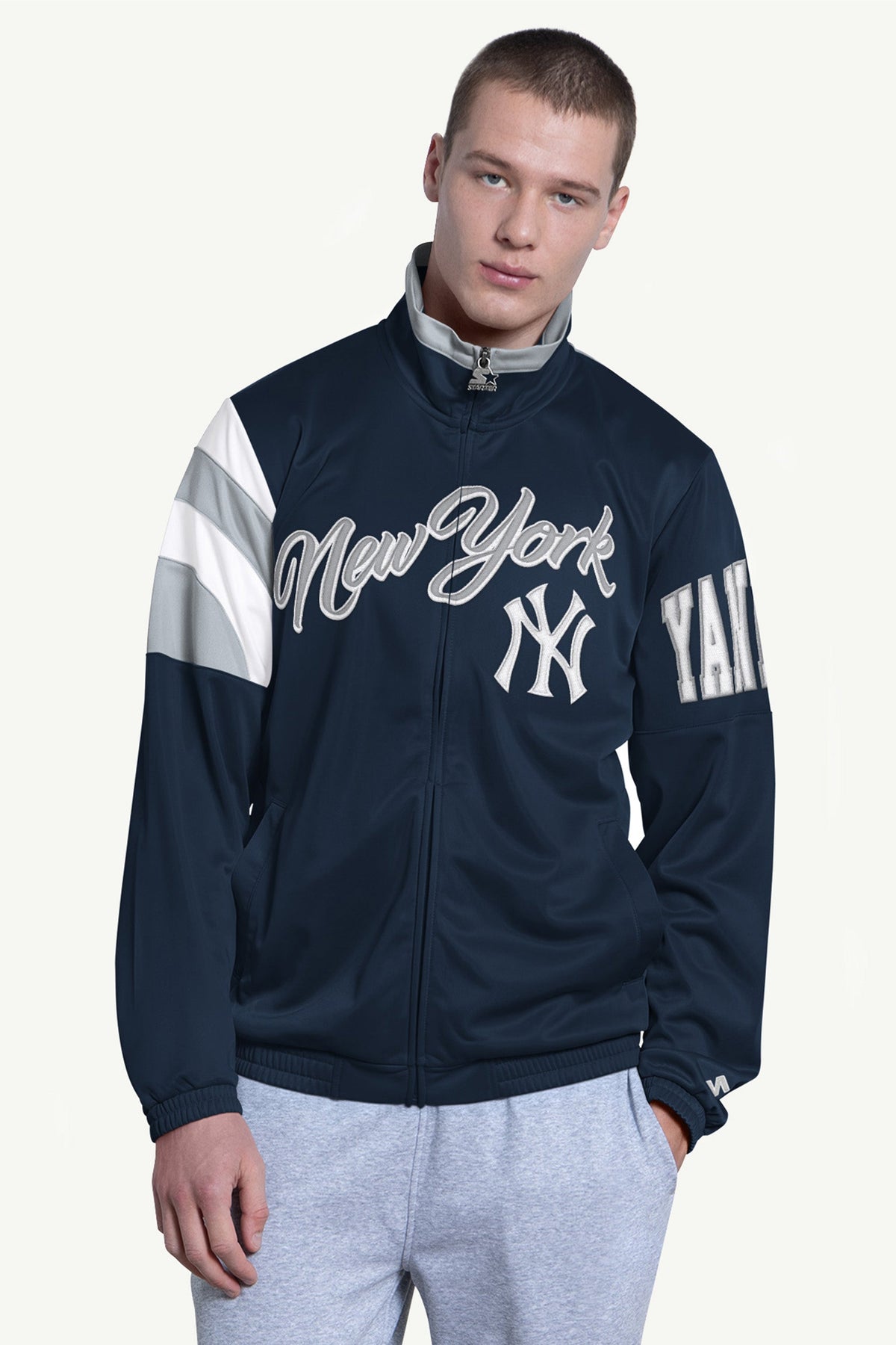 Starter MENS NEW YORK YANKEES HERITAGE TRACK JACKET