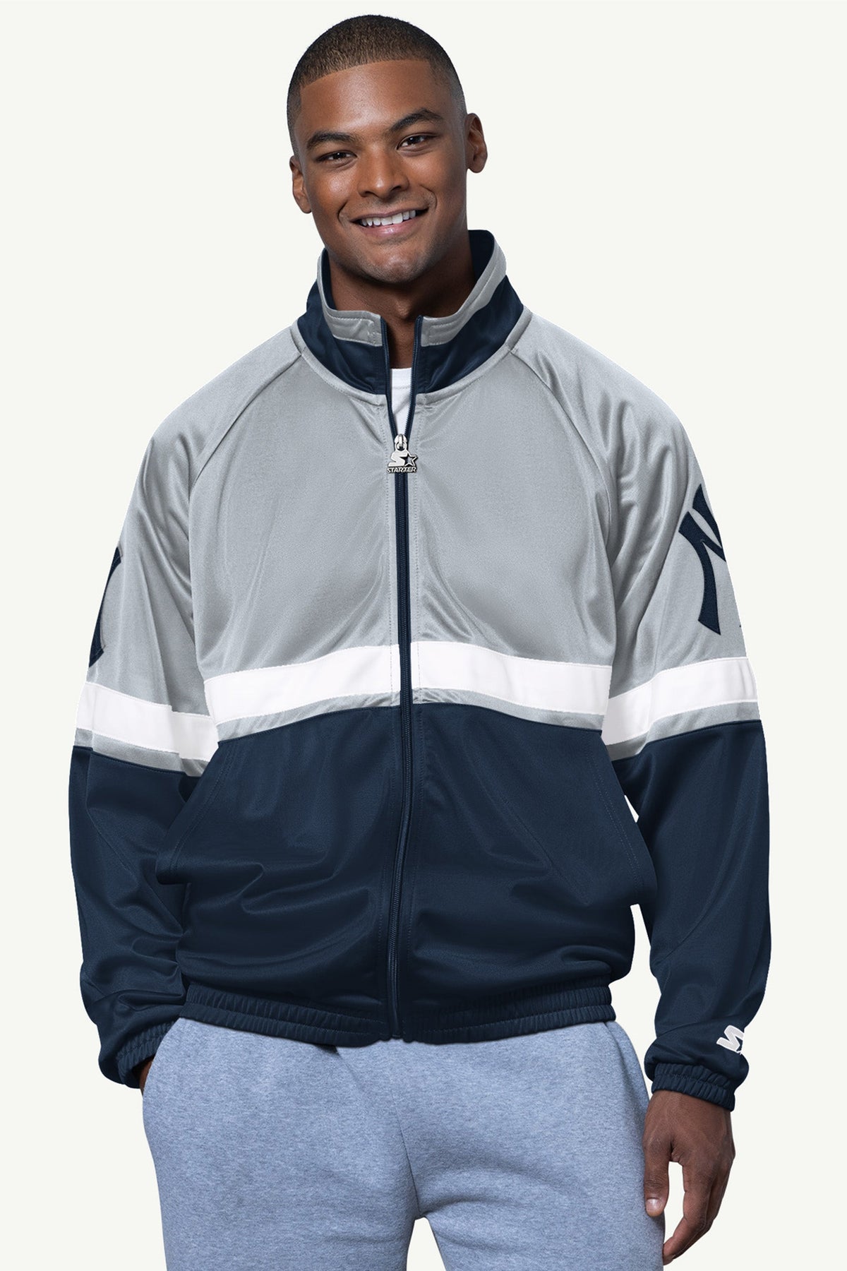 Starter MENS NEW YORK YANKEES VETERAN TRACK JACKET