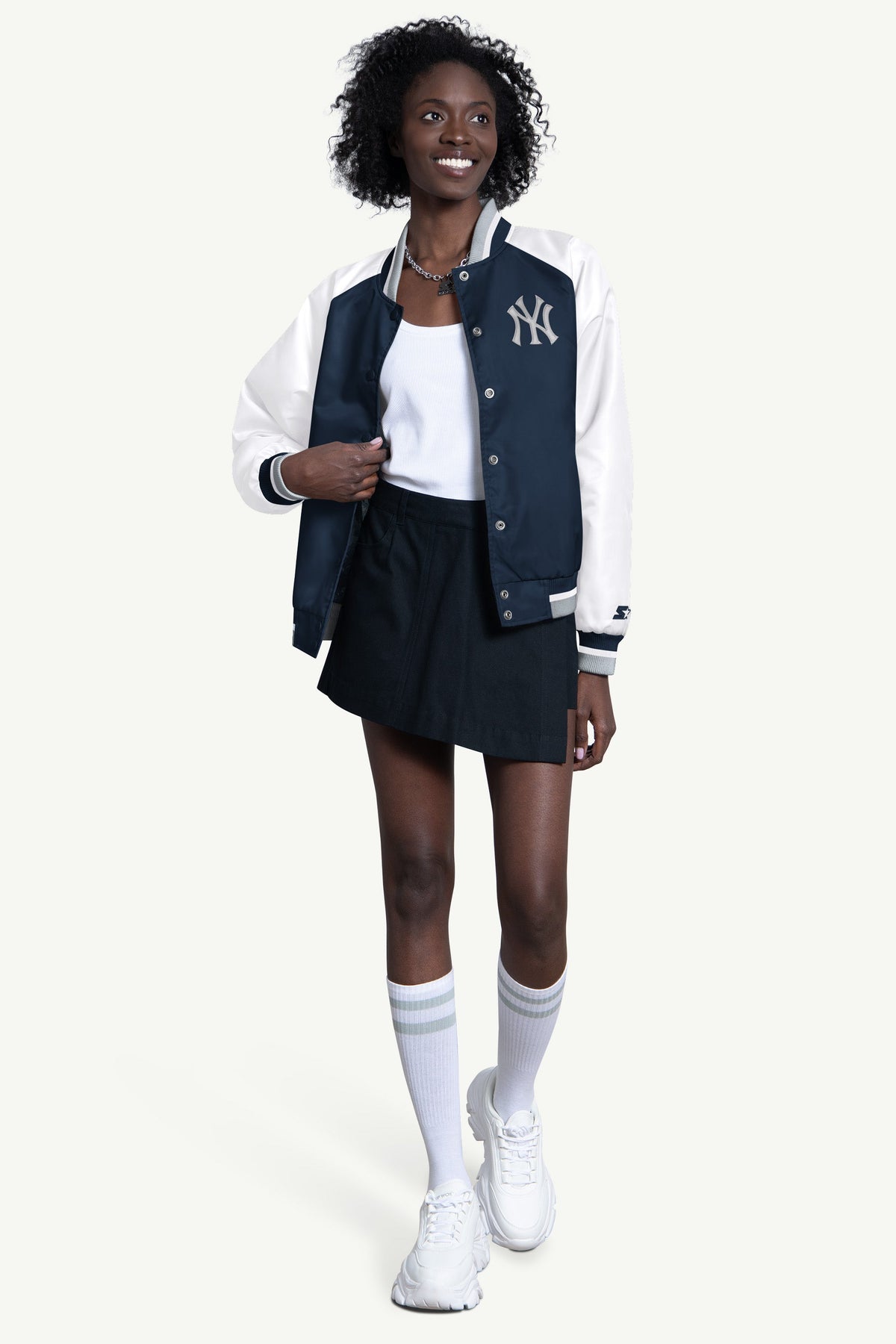 Starter WOMENS NEW YORK YANKEES BLITZ VARSITY JACKET