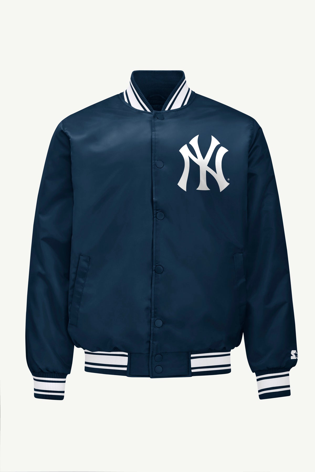 Starter MENS NEW YORK YANKEES PRINTED HOMEPLATE SATIN VARSITY JACKET