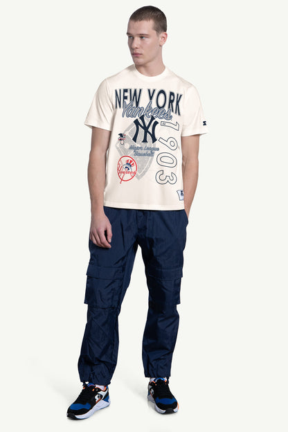 Starter MENS NEW YORK YANKEES WILD CARD SHORT SLEEVE T SHIRT