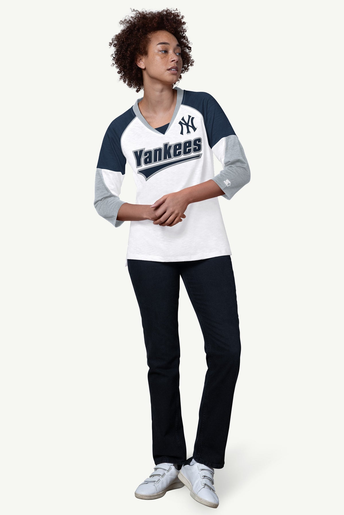 Starter WOMENS NEW YORK YANKEES RAGLAN SLEEVE TOP