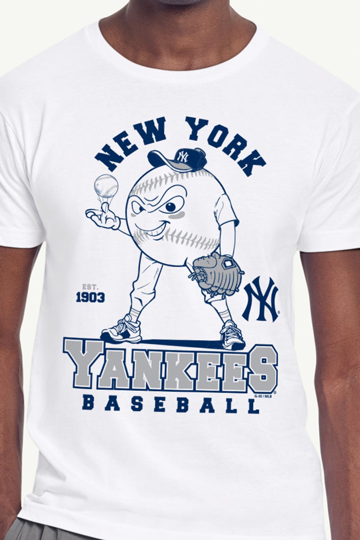 Starter MENS NEW YORK YANKEES BASEBALL CHARACTER SHORT SLEEVE T SHIRT