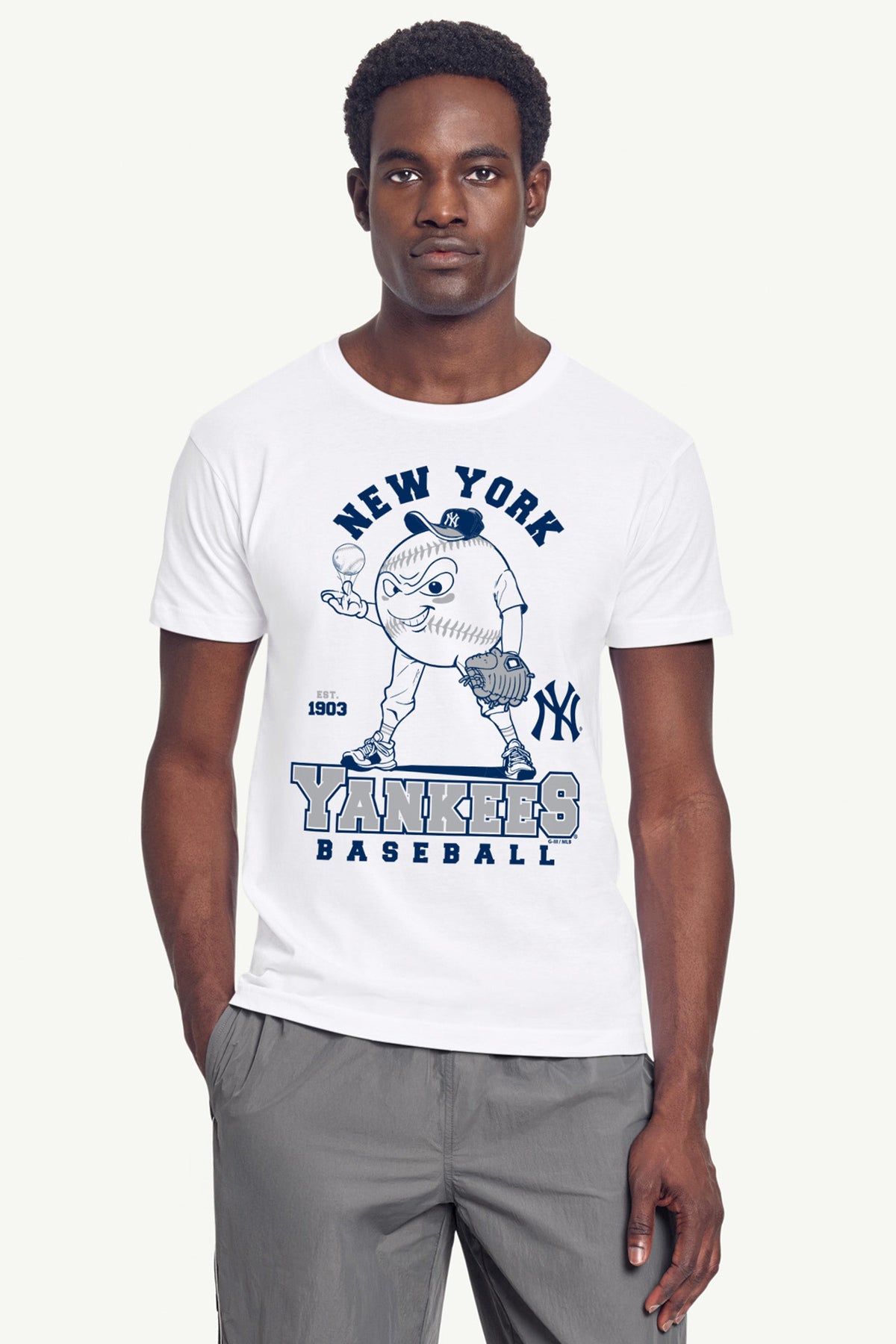 Starter MENS NEW YORK YANKEES BASEBALL CHARACTER SHORT SLEEVE T SHIRT