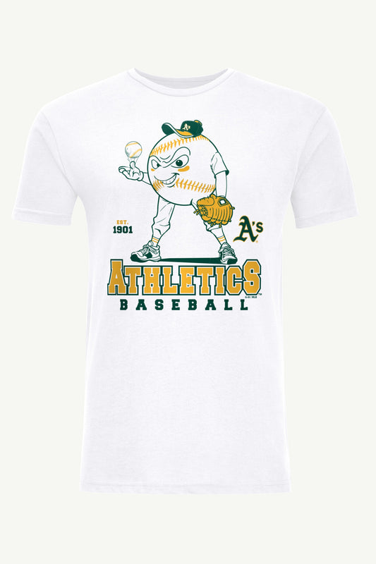 Starter MENS ATHLETICS BASEBALL CHARACTER SHORT SLEEVE T SHIRT