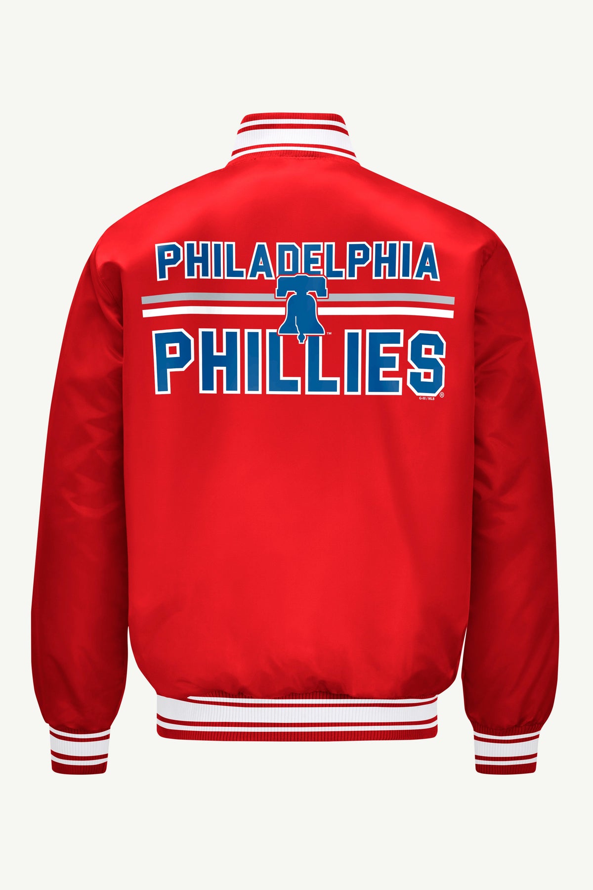 Starter MENS PHILADELPHIA PHILLIES SATIN VARSITY JACKET