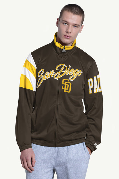 Starter MENS SAN DIEGO PADRES HERITAGE TRACK JACKET