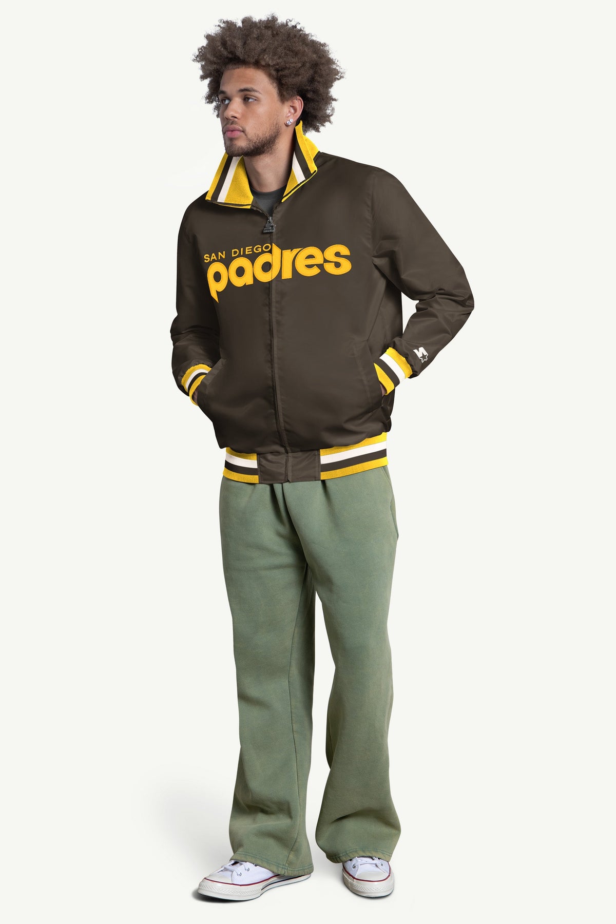 Starter MENS SAN DIEGO PADRES CAPTAIN VARSITY JACKET