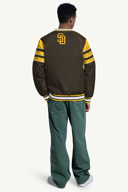 Starter MENS SAN DIEGO PADRES ENFORCER V-NECK PULLOVER JACKET