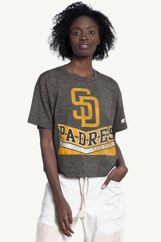Starter WOMENS SAN DIEGO PADRES JUMP SHOT TEE