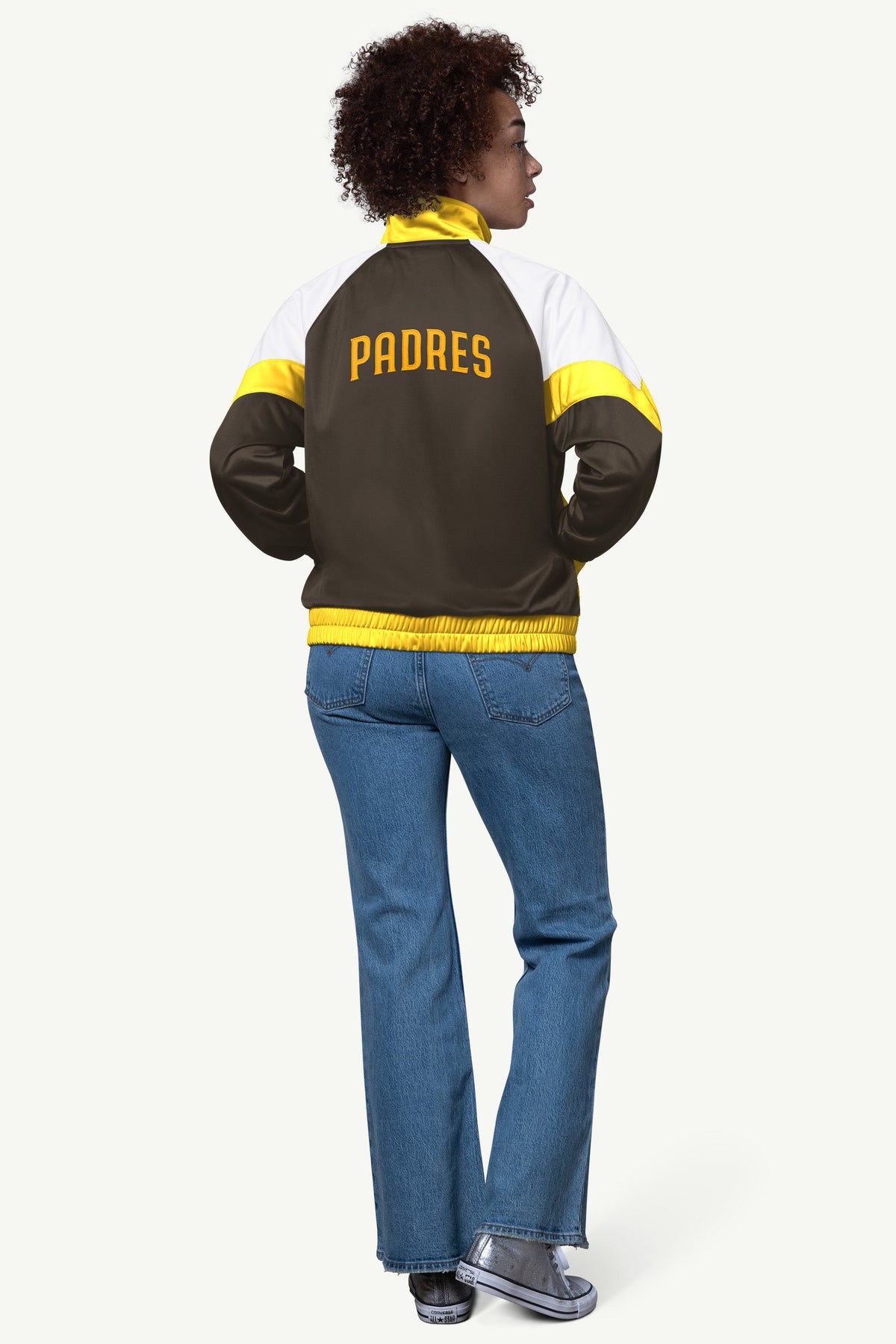 Starter WOMENS SAN DIEGO PADRES TEAMWORK TRACK JACKET