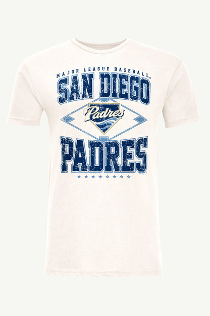 Starter MENS SAN DIEGO PADRES DISTRESSED COOPERSTOWN DIAMOND SHORT SLEEVE T SHIRT