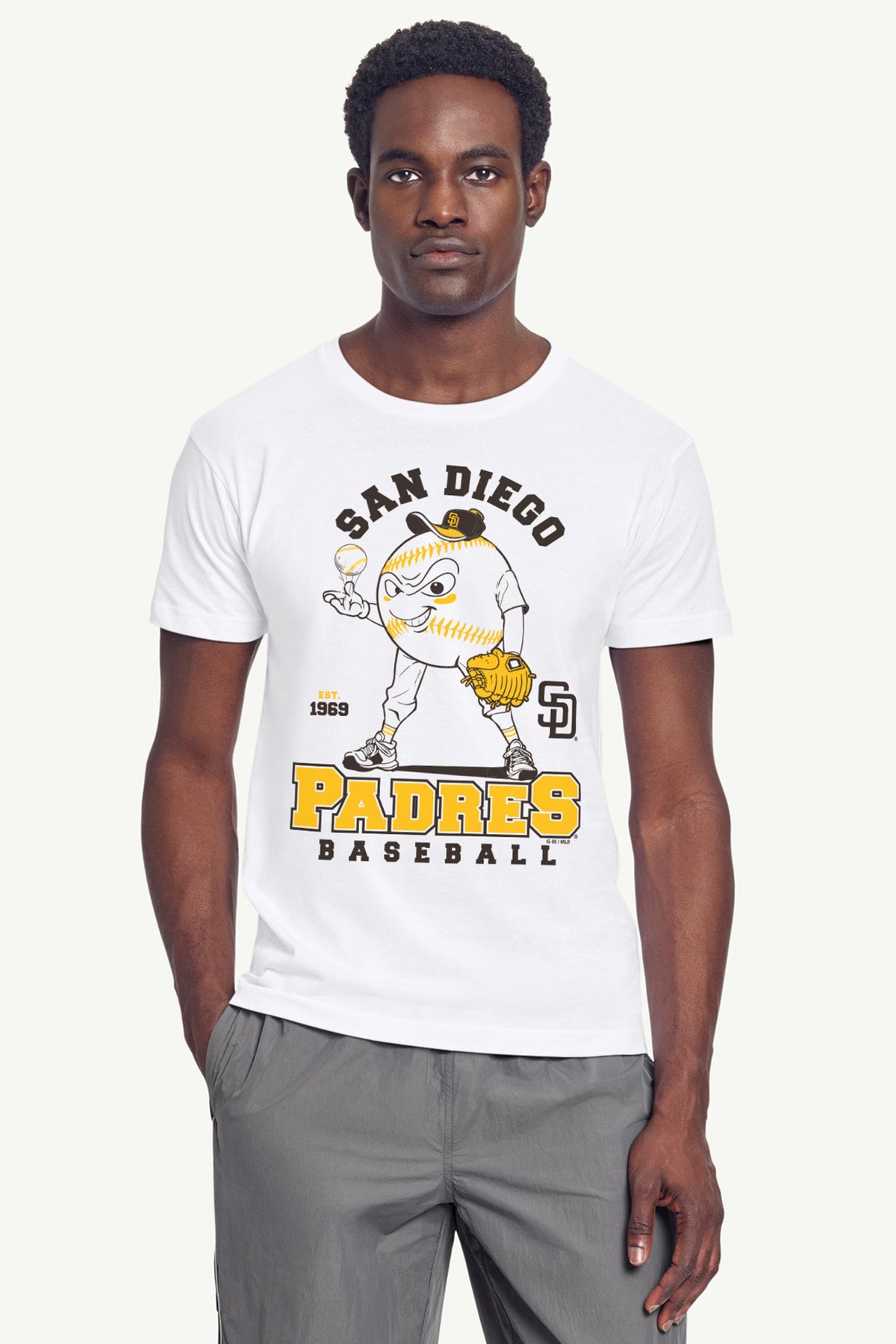 Starter MENS SAN DIEGO PADRES BASEBALL CHARACTER SHORT SLEEVE T SHIRT