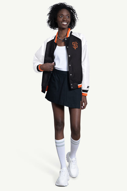 Starter WOMENS SAN FRANCISCO GIANTS BLITZ VARSITY JACKET
