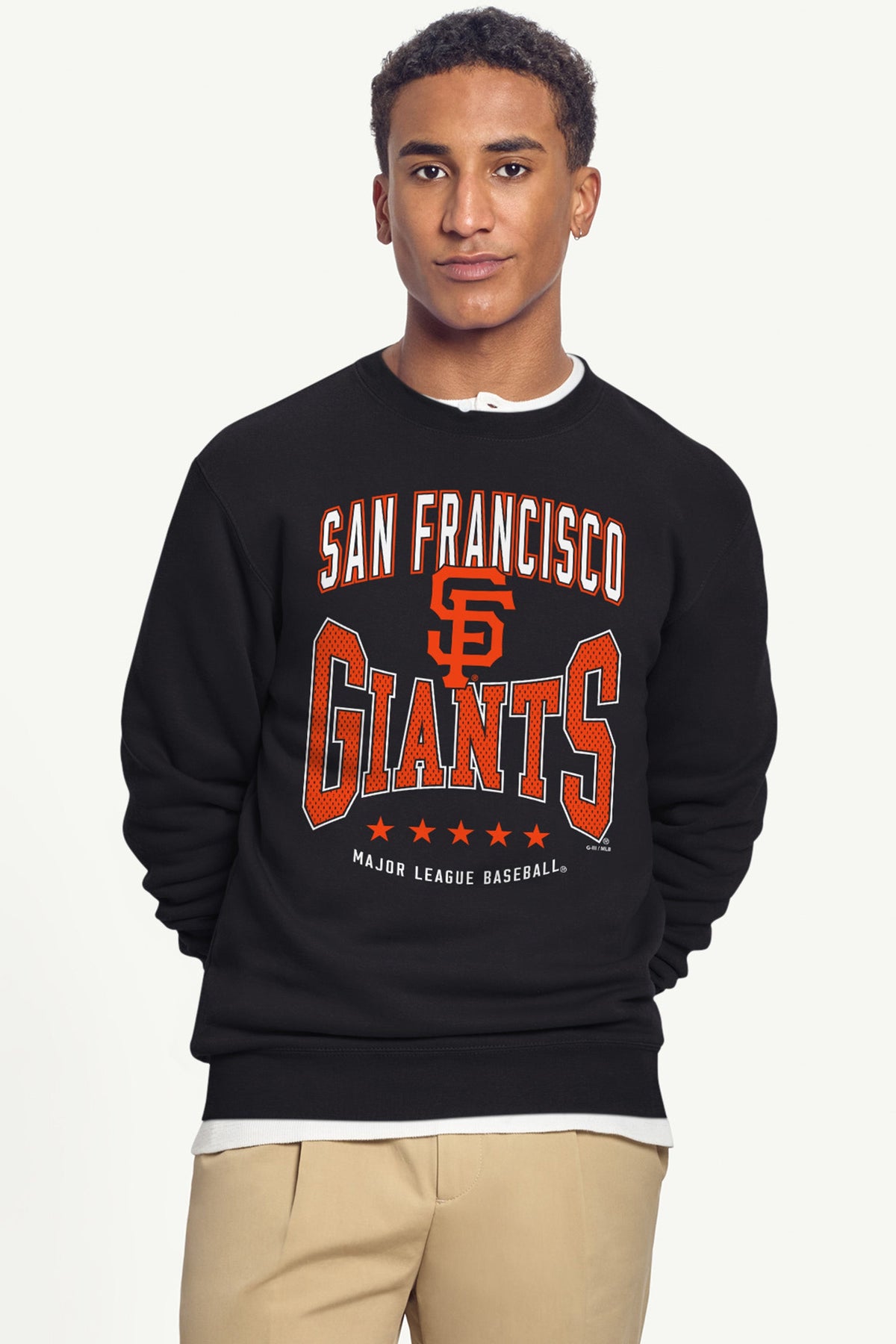 Starter MENS SAN FRANCISCO GIANTS CENTER SQUEEZE SWEATSHIRT