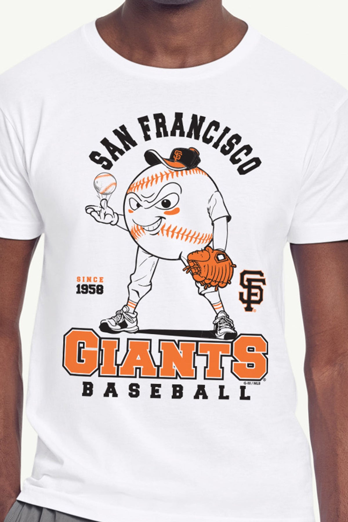 Starter MENS SAN FRANCISCO GIANTS BASEBALL CHARACTER SHORT SLEEVE T SHIRT