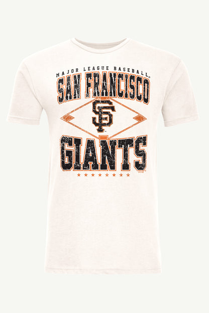 Starter MENS SAN FRANCISCO GIANTS DISTRESSED COOPERSTOWN DIAMOND SHORT SLEEVE T SHIRT