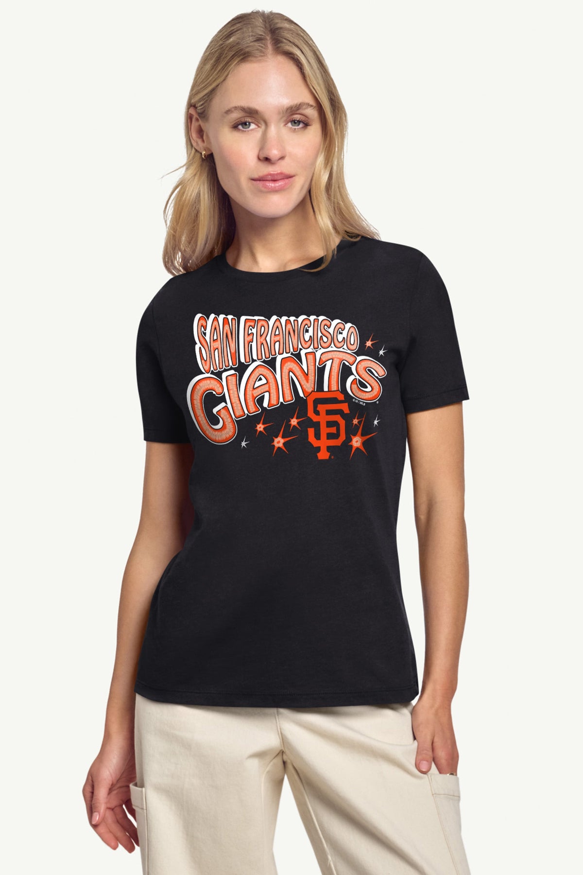 Starter WOMENS SAN FRANCISCO GIANTS FIREWORKS T SHIRT