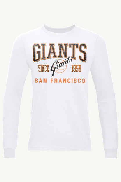 Starter MENS SAN FRANCISCO GIANTS RETRO LONG SLEEVE T SHIRT