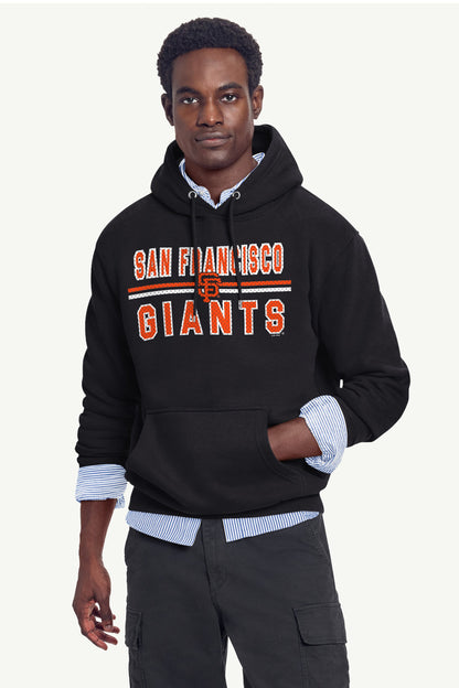 Starter MENS SAN FRANCISCO GIANTS MESH LOOK HOODIE