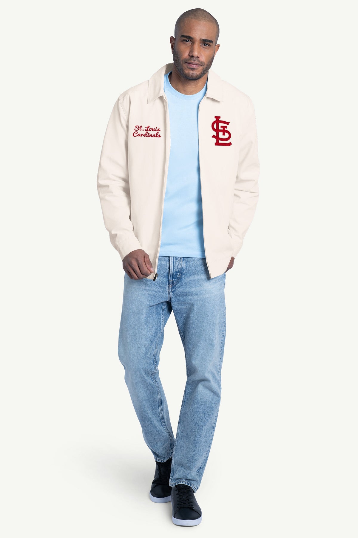 Starter MENS ST. LOUIS CARDINALS FRANCHISE FULL ZIP JACKET