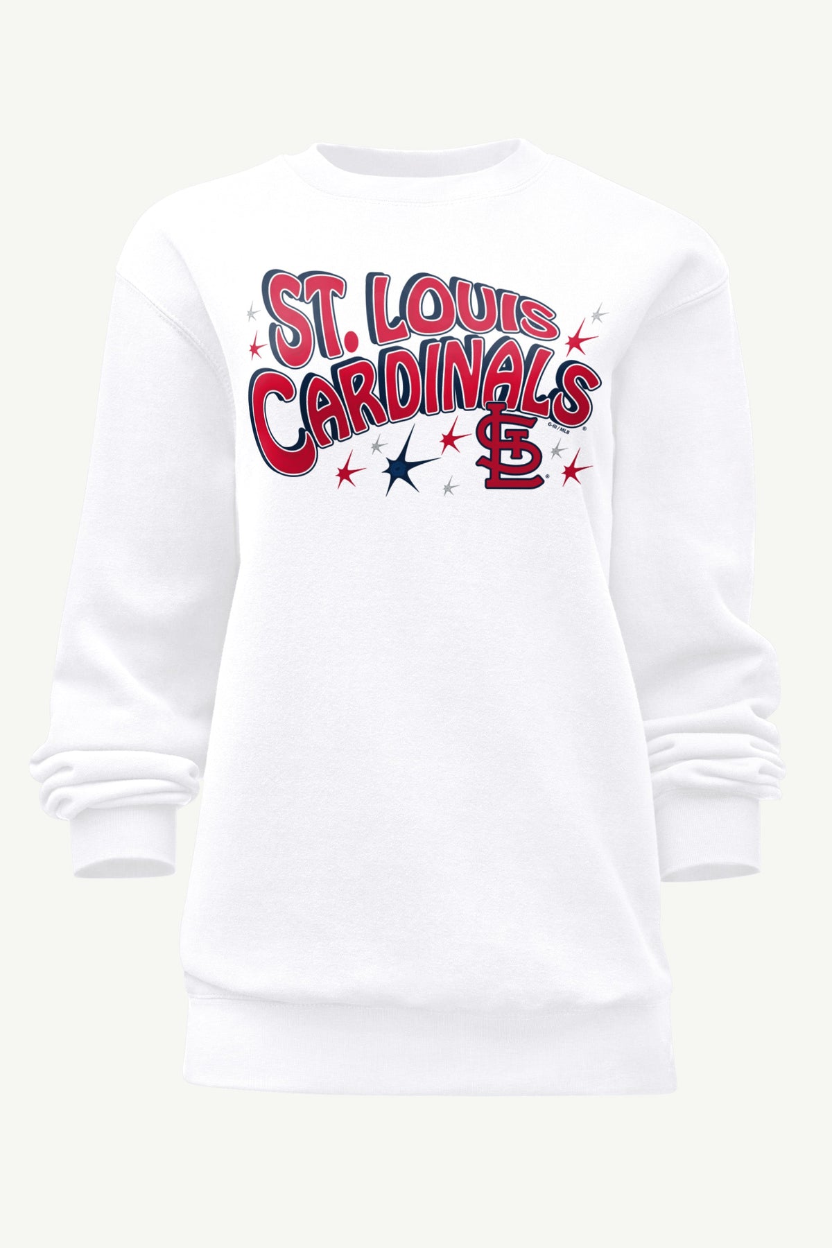 Starter WOMENS ST LOUIS CARDINALS FIREWORKS SWEATSHIRT
