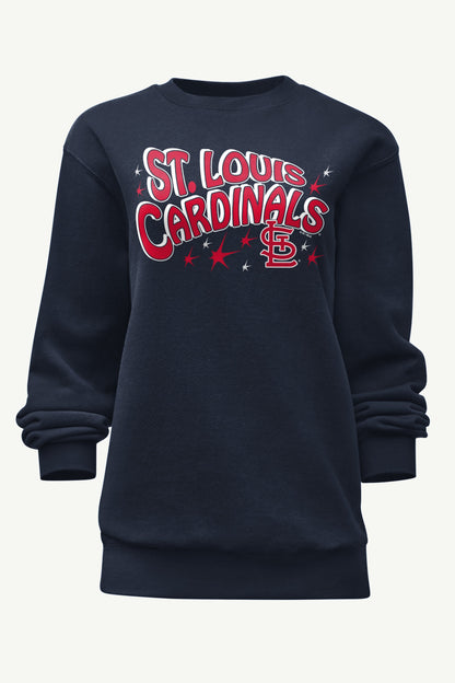 Starter WOMENS ST LOUIS CARDINALS FIREWORKS SWEATSHIRT