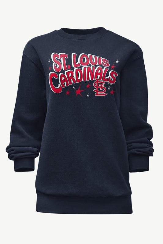 Starter WOMENS ST LOUIS CARDINALS FIREWORKS SWEATSHIRT