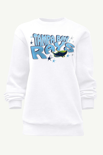 Starter WOMENS TAMPA BAY RAYS FIREWORKS SWEATSHIRT