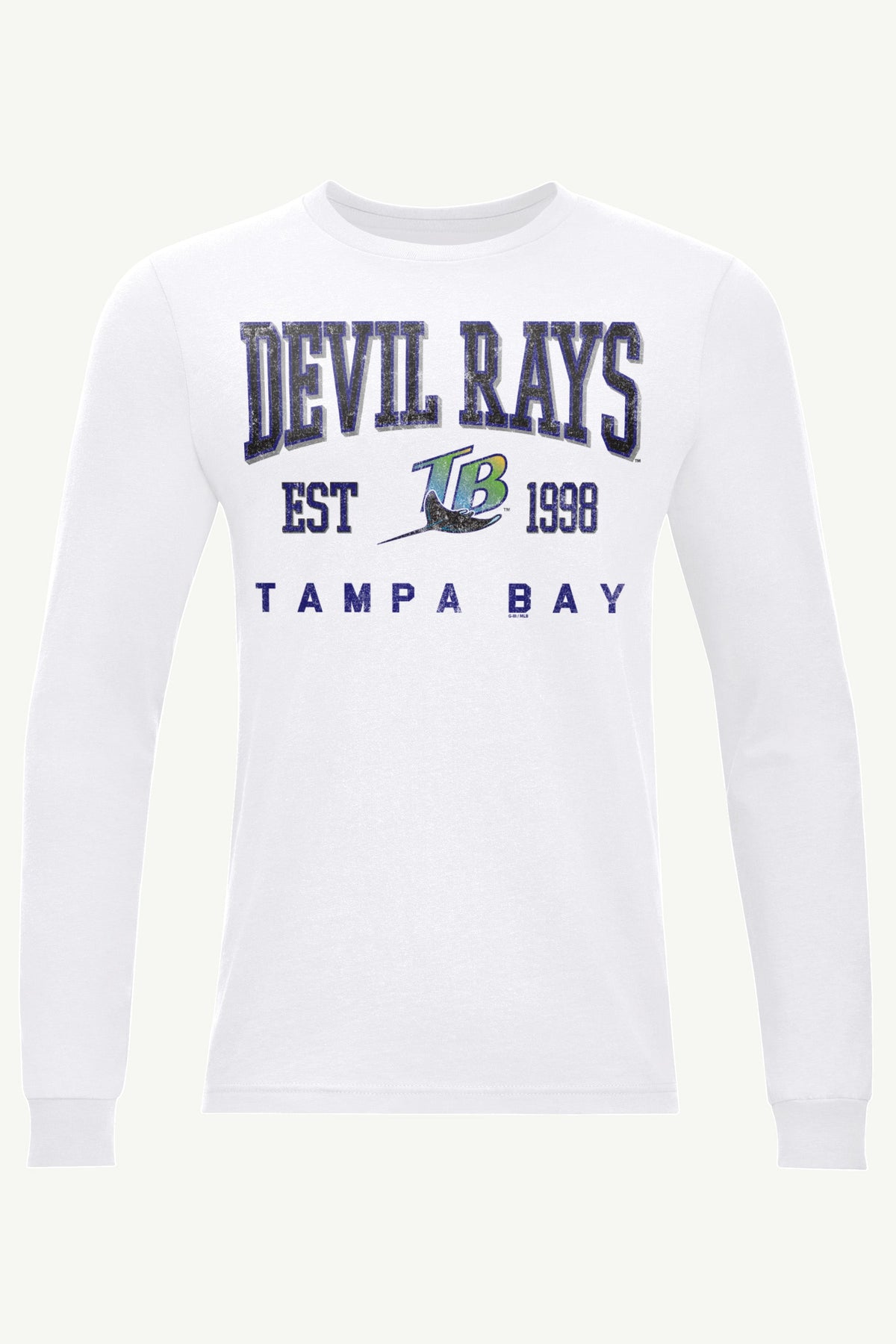Starter MENS TAMPA BAY RAYS RETRO LONG SLEEVE T SHIRT