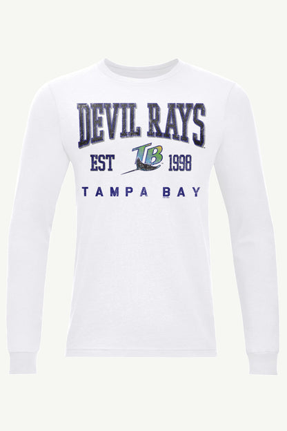Starter MENS TAMPA BAY RAYS RETRO LONG SLEEVE T SHIRT