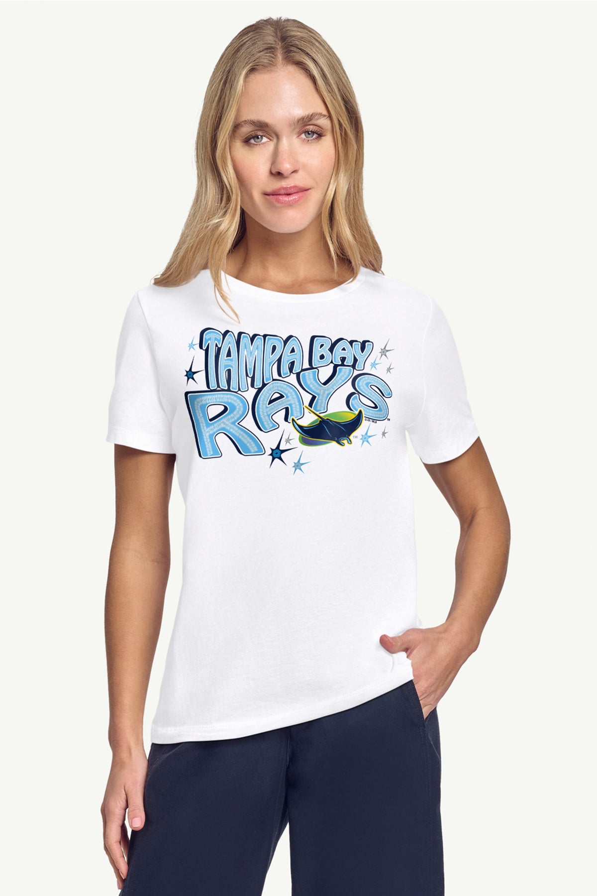 Starter WOMENS TAMPA BAY RAYS FIREWORKS T SHIRT