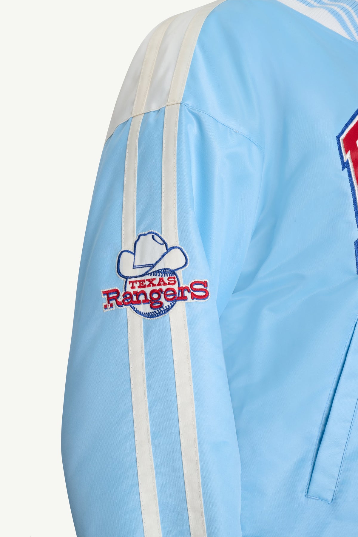 Starter WOMENS TEXAS RANGERS SATIN VARSITY JACKET