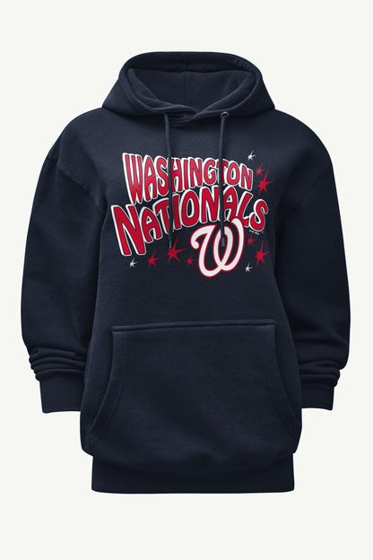 Starter WOMENS WASHINGTON NATIONALS FIREWORKS HOODIE