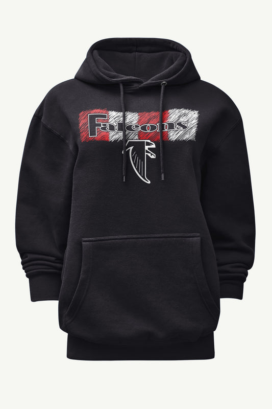 Starter WOMENS ATLANTA FALCONS COLOR SHADING HOODIE