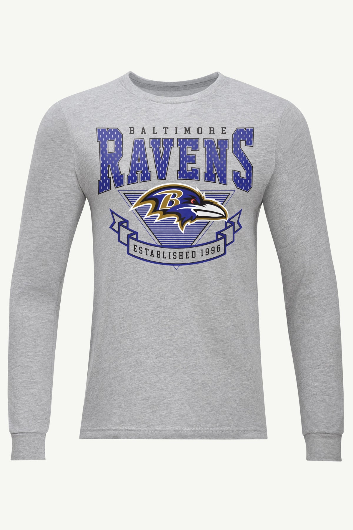 Starter MENS BALTIMORE RAVENS 80's INSPIRED LONG SLEEVE T SHIRT