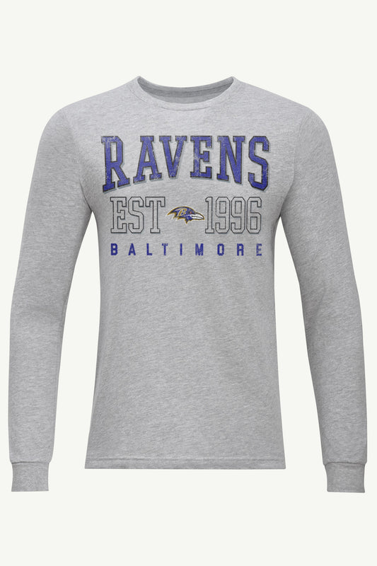 Starter MENS BALTIMORE RAVENS RETRO LONG SLEEVE T SHIRT